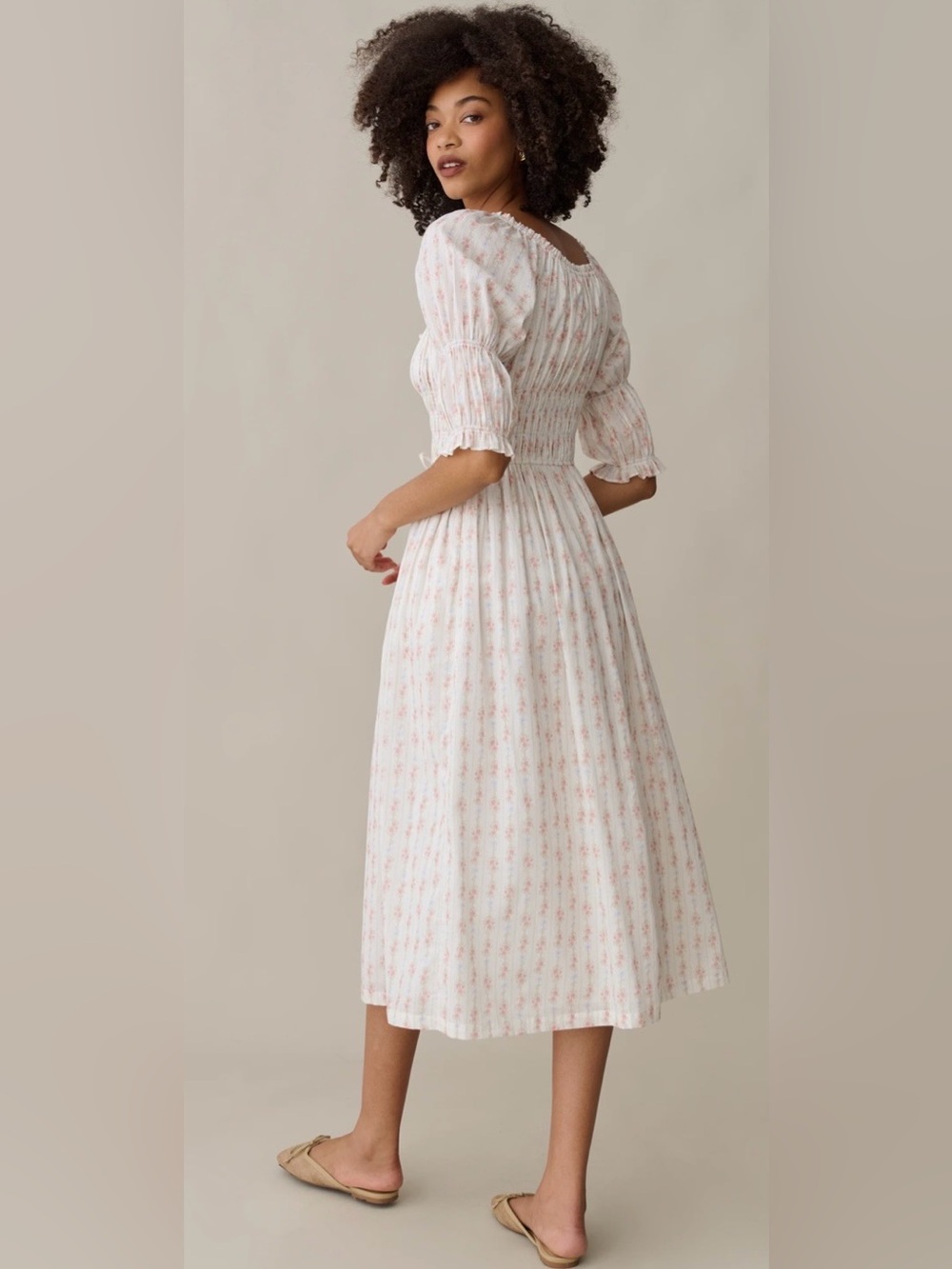 Sorella Marguerite Cotton Midi Dress Large NWT Former LoveShackFancy Designer - Picture 5 of 5